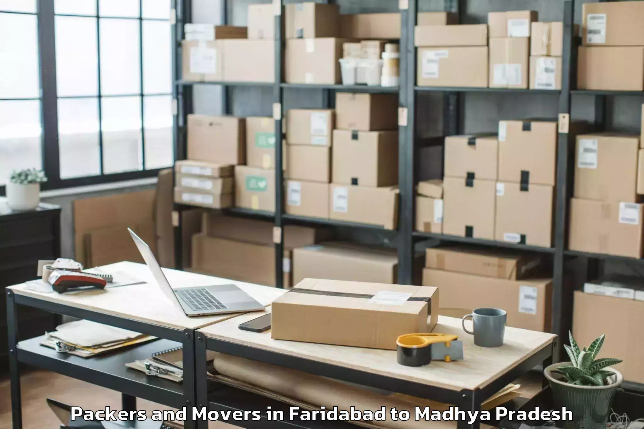 Book Faridabad to Basoda Packers And Movers Online